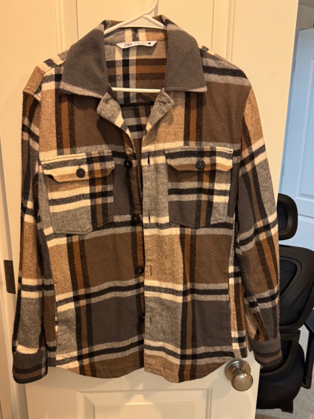 Zara Flannel Shirt Jacket